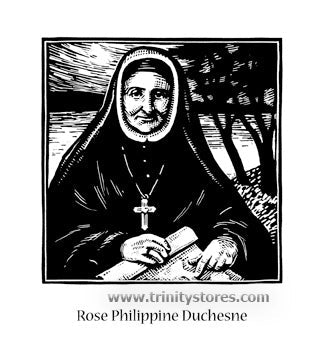 Nov 19 - “St. Rose Philippine Duchesne” © artwork by Julie Lonneman.