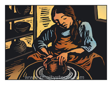 Nov 21 - “The Potter” © artwork by Julie Lonneman.