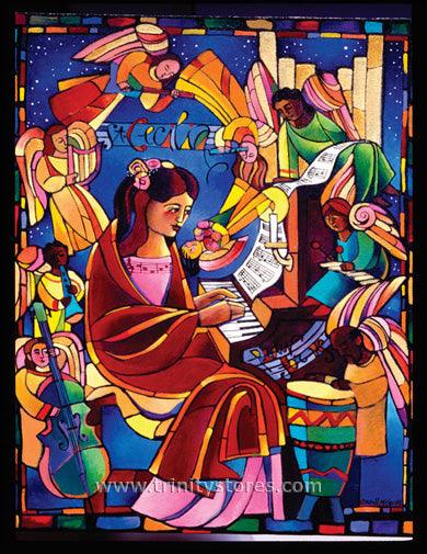 Nov 22 - St. Cecilia artwork by Br. Mickey McGrath, OSFS. - trinitystores