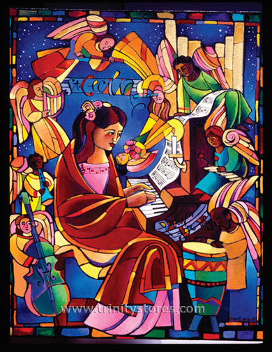 Nov 22 - “St. Cecilia” © artwork by Br. Mickey McGrath, OSFS.