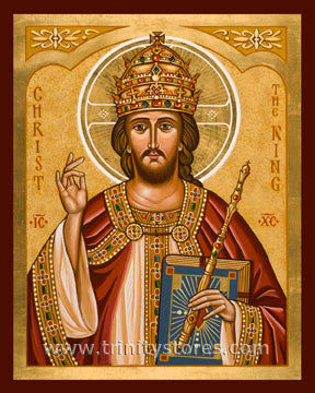 Nov 24 - “Christ the King” © icon by Joan Cole.