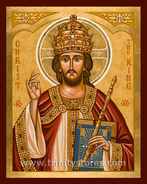 Nov 24 - “Christ the King” © icon by Joan Cole