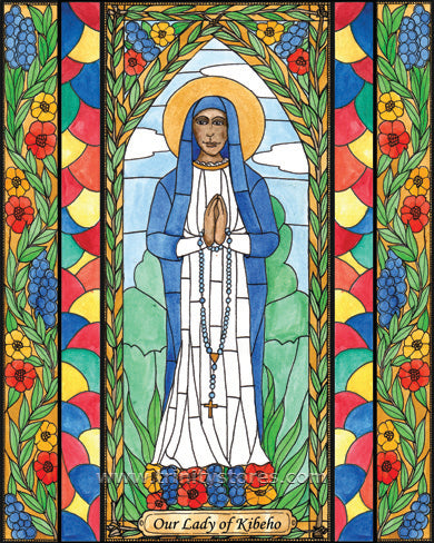 Nov 28 - “Our Lady of Kibeho” © artwork by Brenda Nippert.