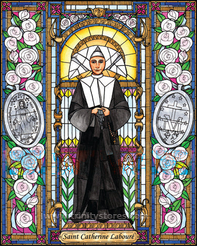 Nov 28 - “St. Catherine Labouré” © artwork by Brenda Nippert.