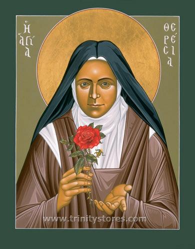 Oct 1 - St. Thérèse of Lisieux icon by Br. Robert Lentz, OFM. - trinitystores