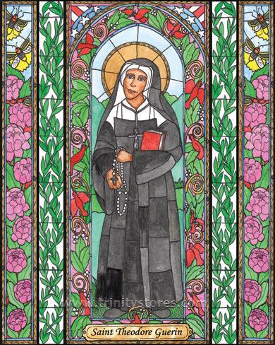 Oct 3 - St. Mother Théodore Guérin artwork by Brenda Nippert.