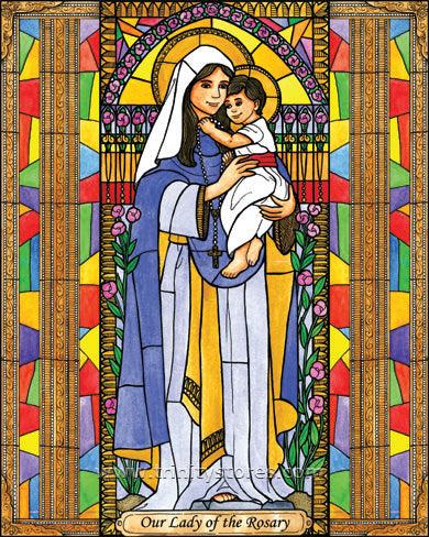 Oct 7 - Our Lady of the Rosary artwork by Brenda Nippert. - trinitystores