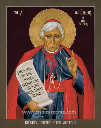 Oct 9 - “St. John Henry Newman” © icon by Br. Robert Lentz, OFM.