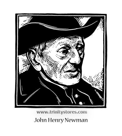 Oct 9 - “St. John Henry Newman” © artwork by Julie Lonneman