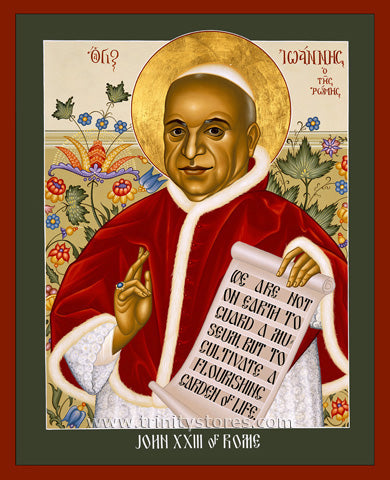 Oct 11 - “St. John XXIII” © icon by Br. Robert Lentz, OFM.