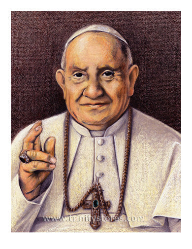 Oct 11 - “St. John XXIII” © artwork by Julie Lonneman.