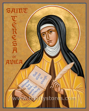 Oct 15 - “St. Teresa of Avila” © icon by Joan Cole.