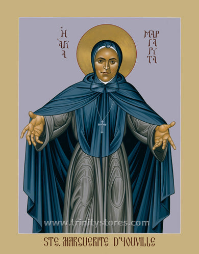 Oct 16 - “St. Marguerite d'Youville” © icon by Br. Robert Lentz, OFM.