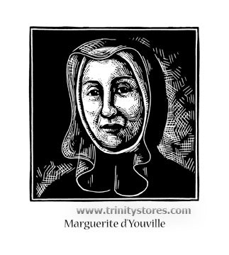 Oct 16 - “St. Marguerite d'Youville” © artwork by Julie Lonneman.