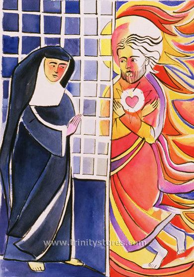 Oct 17 - St. Margaret Mary Alacoque, Cloister artwork by Br. Mickey McGrath, OSFS. - trinitystores