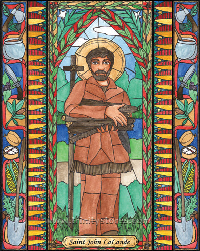 Oct 18 - “St. John LaLande” © artwork by Brenda Nippert.