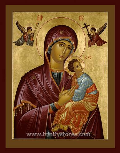 Oct 21 - Our Lady of Perpetual Help icon by Br. Robert Lentz, OFM. - trinitystores