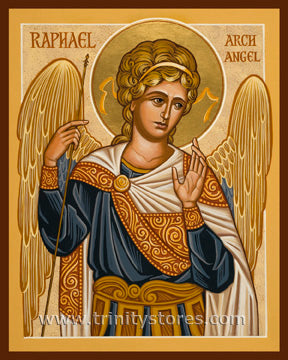 Oct 24 - “St. Raphael Archangel” © icon by Joan Cole.