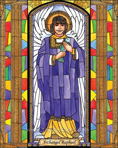 Oct 24 - St. Raphael Archangel artwork by Brenda Nippert. - trinitystores