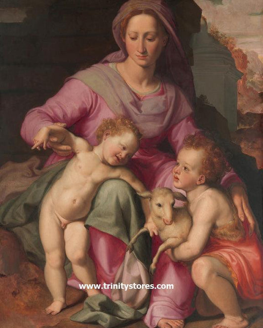 Oct 25 - Madonna and Child with Infant St. John the Baptist by Museum Religious Art Classics. - trinitystores