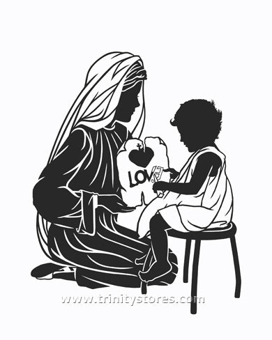 Oct 26 - “Our Lady Teacher” © silhouette art by Dan Paulos.