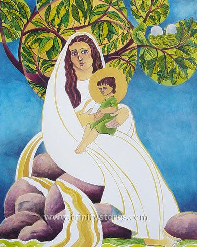 Oct 31 - Mary, Promised Land artwork by Br. Mickey McGrath, OSFS. - trinitystores