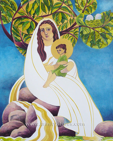 Oct 31 - “Mary, Promised Land” © artwork by Br. Mickey McGrath, OSFS.