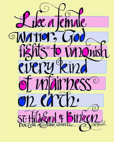 Sep 2 - “Like A Female” © artwork by Br. Mickey McGrath, OSFS