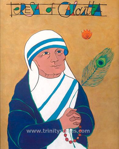 Sep 5 - St. Teresa of Calcutta artwork by Br. Mickey McGrath, OSFS. - trinitystores