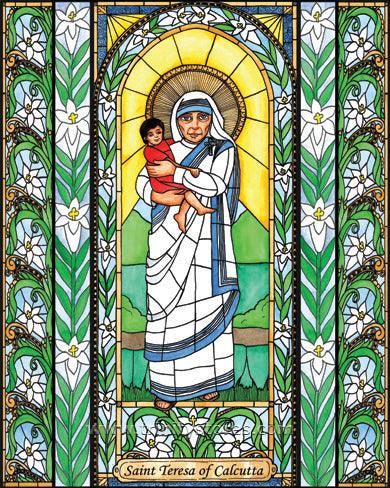 Sep 5 - St. Teresa of Calcutta artwork by Brenda Nippert. - trinitystores