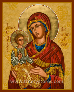 Sep 6 - “Mary, Mother of God” © icon by Joan Cole.