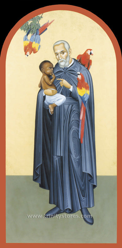Sep 9 - St. Peter Claver - icon by Br. Robert Lentz, OFM