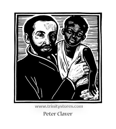 Sep 9 - “St. Peter Claver” © artwork by Julie Lonneman.