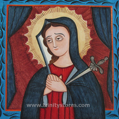 Sep 14 - Mater Dolorosa - Mother of Sorrows - retablos art by Br. Arturo Olivas, OFS.