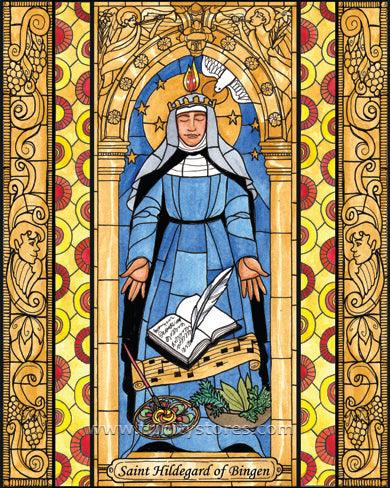 Sep 17 - St. Hildegard of Bingen artwork by Brenda Nippert. - trinitystores