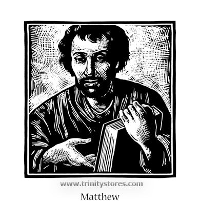 Sep 21 - “St. Matthew” © artwork by Julie Lonneman.