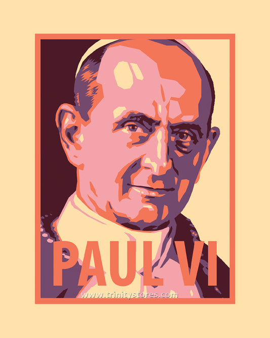 Sep 26 - “St. Pope Paul VI” © artwork by Julie Lonneman.