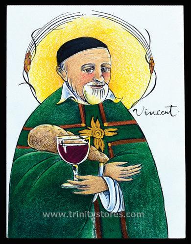 Sep 27 - St. Vincent de Paul artwork by Br. Mickey McGrath, OSFS. - trinitystores