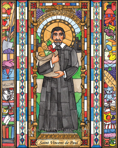 Sep 27 - “St. Vincent de Paul” © artwork by Brenda Nippert.