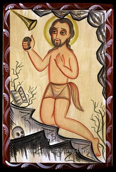 Sep 30 - St. Jerome retablos art by Br. Arturo Olivas, OFS. - trinitystores