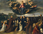 Mary Adored by Saints