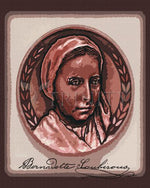 St. Bernadette of Lourdes - Portrait with Signature
