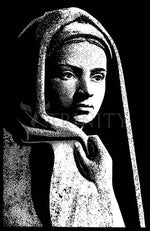 St. Bernadette of Lourdes, Drawing of Vilon's statue