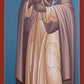 Wall Frame Black, Matted - St. Moses the Ethiopian by Br. Robert Lentz, OFM - Trinity Stores