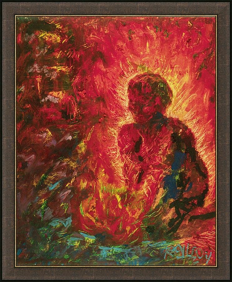 Wall Frame Espresso - Tending The Fire by Fr. Bob Gilroy, SJ - Trinity Stores