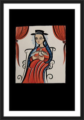 Wall Frame Black - Soul of Mary by A. Olivas