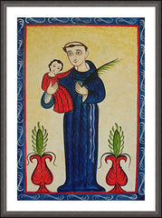 Wall Frame Espresso - Anthony of Padua by A. Olivas