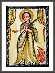 Wall Frame Espresso - St. Agatha by A. Olivas