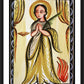 Wall Frame Black, Matted - St. Agatha by Br. Arturo Olivas, OFS - Trinity Stores
