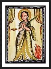Wall Frame Black - St. Agatha by A. Olivas